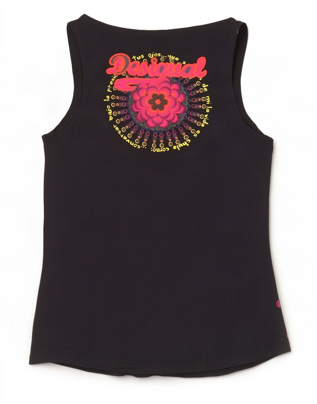 Γυναικείο γραφικό γιλέκο Desigual Top UK 14 Large Black