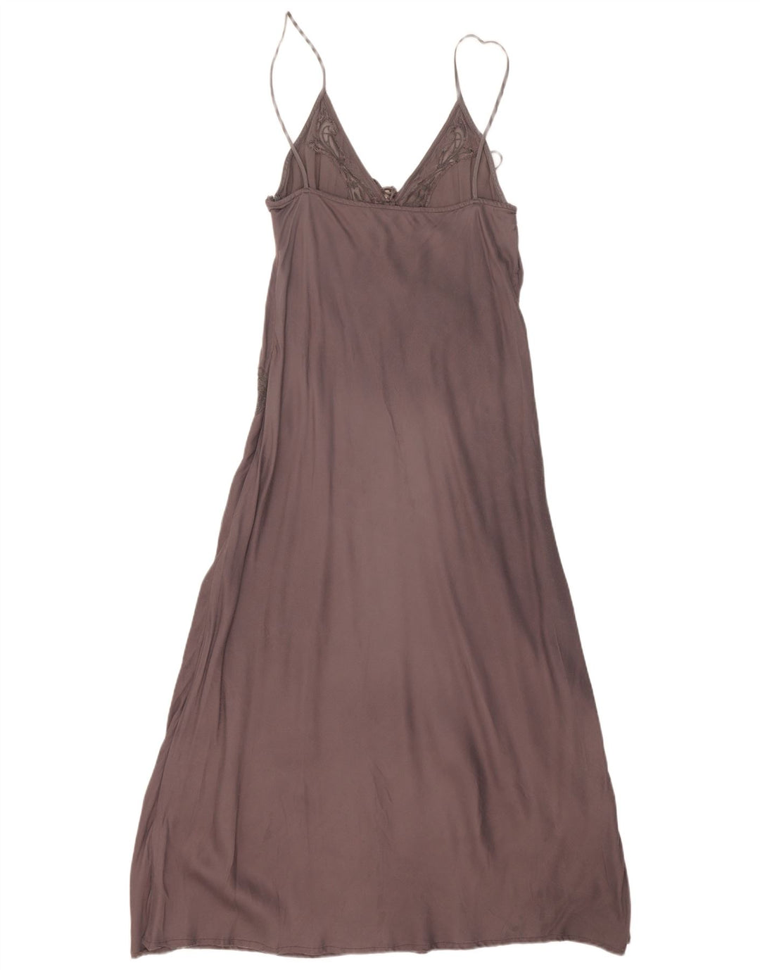 Zara Γυναικείο Maxi Slip Dress UK 12 Medium Grey Viscose