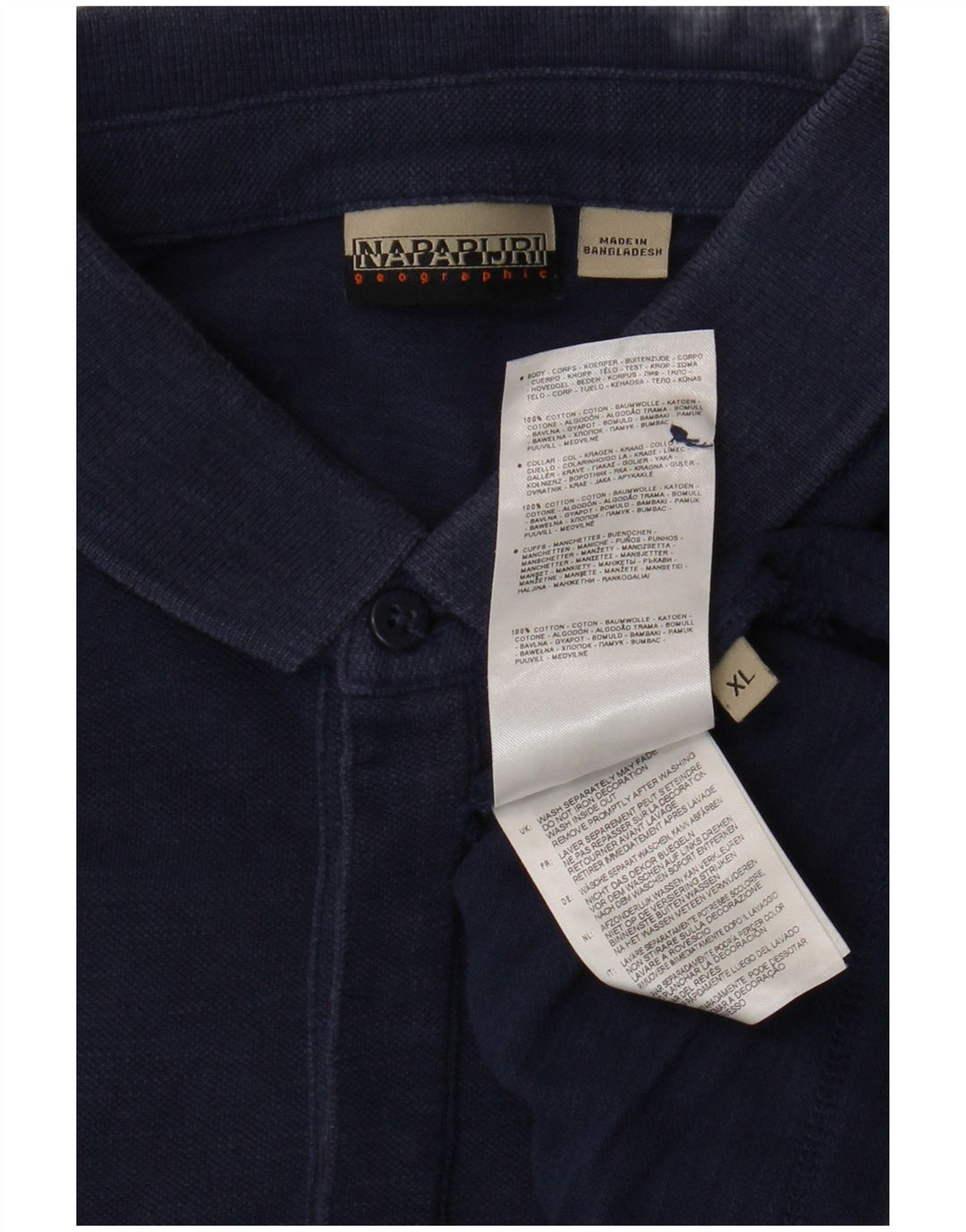 Ανδρικό μπλουζάκι πόλο NAPAPIJRI XL Navy Blue Cotton