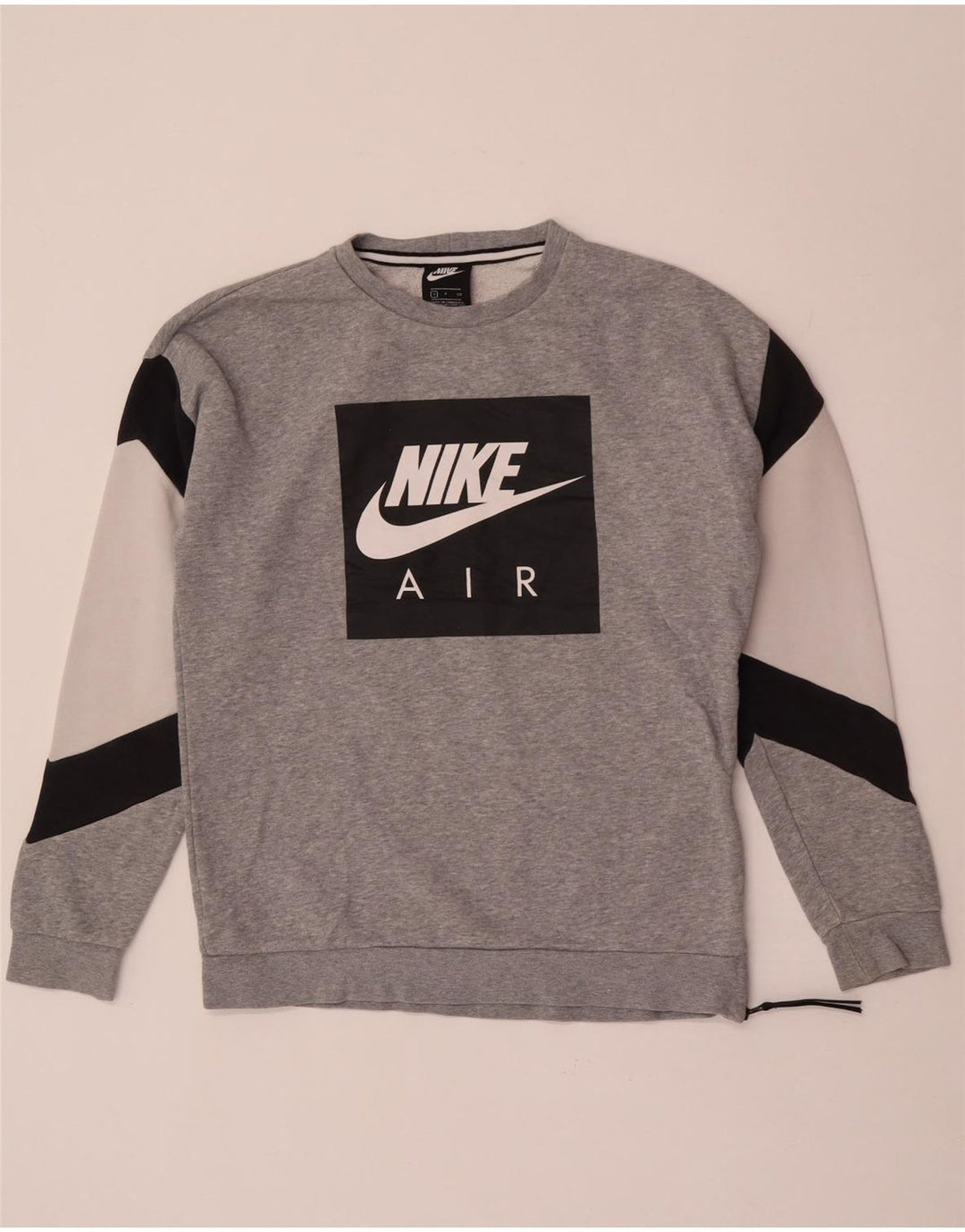 Ανδρικό γραφικό φούτερ Nike Jumper Μικρό γκρι βαμβακερό χρώμα