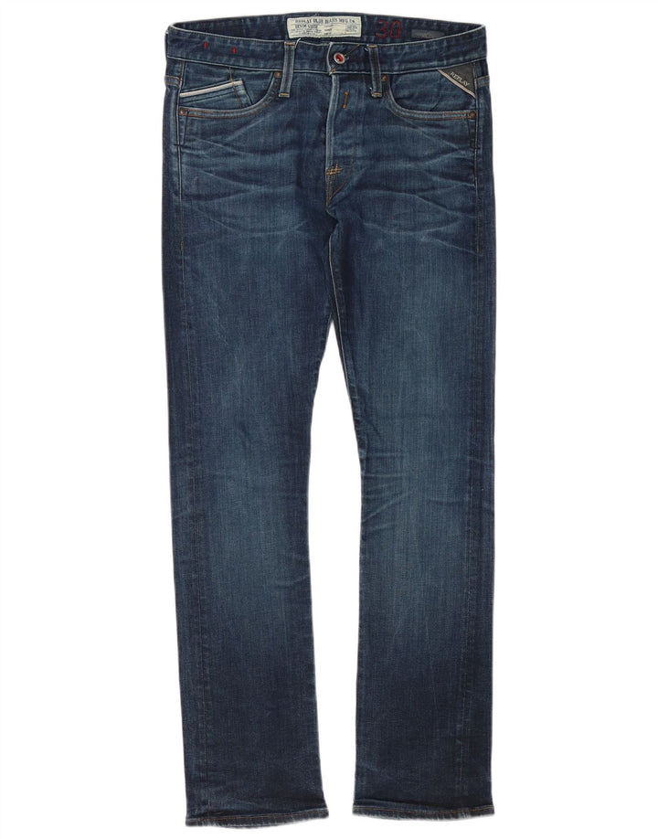 Replay Ανδρικό Slim Jeans W30 L32 Blue Cotton