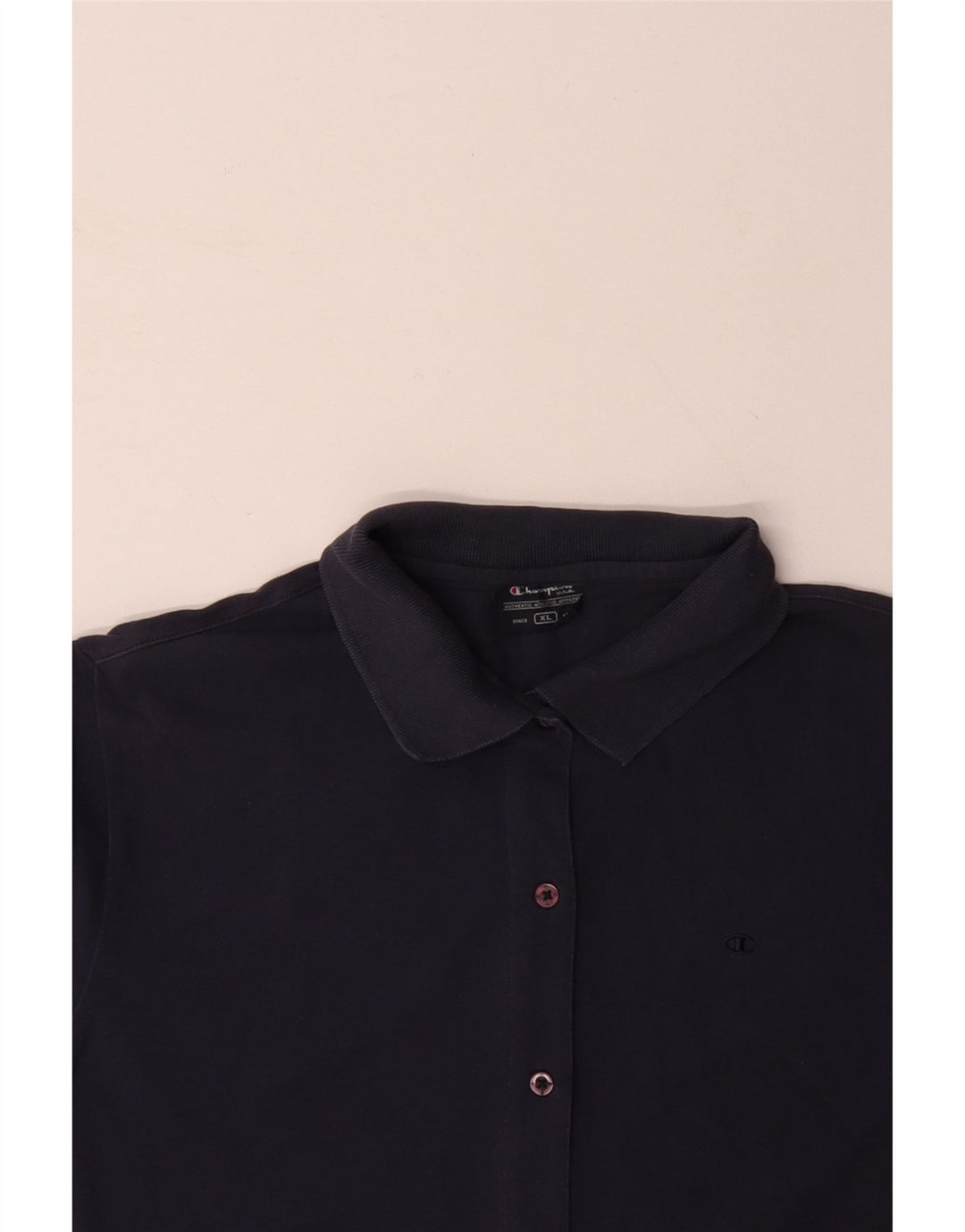 CHAMPION Γυναικείο κοντομάνικο πουκάμισο μπλούζα UK 18 XL Navy Blue