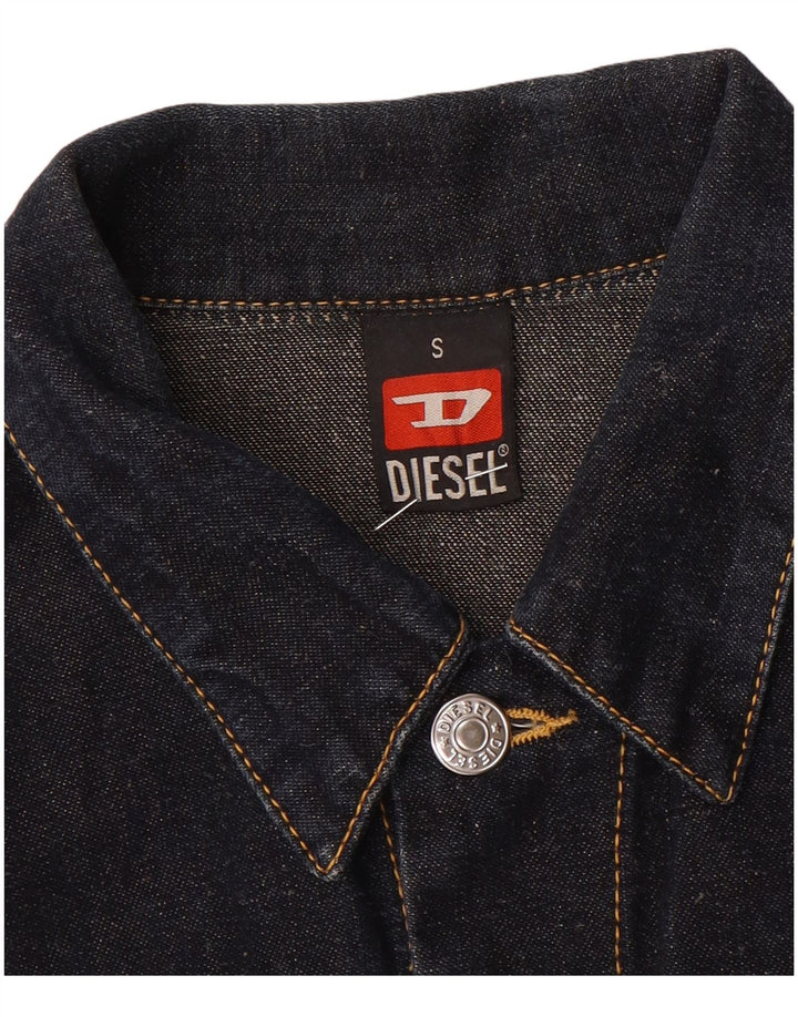 Diesel γυναικείο τζιν μπουφάν UK 10 Small Navy Blue Flax