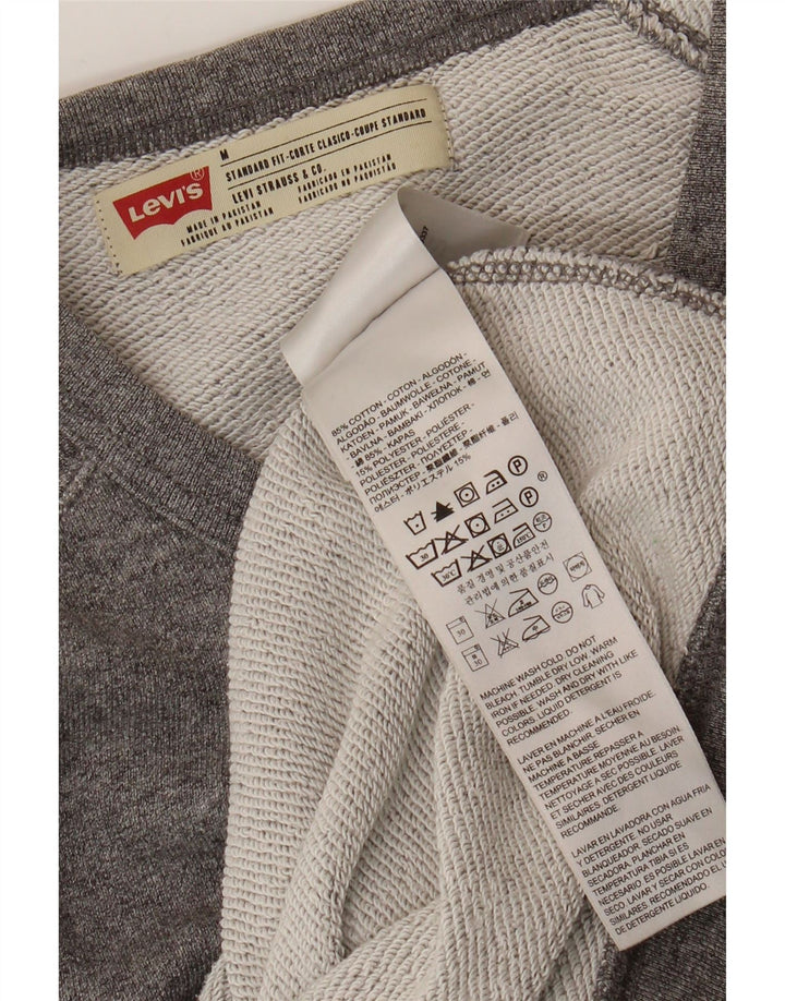 Ανδρικό φούτερ LEVI'S κανονική εφαρμογή, μεσαίο γκρι βαμβακερό