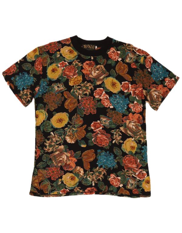Topazio Womens Blouse Top UK 14 Medium Multicoloured Floral Viscose
