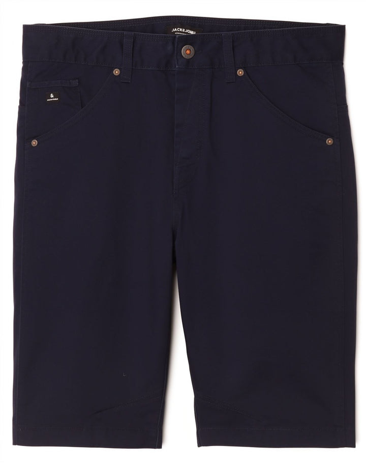 Jack & Jones Ανδρικό σορτς Chino μεγάλο W34 Navy Blue Polyester