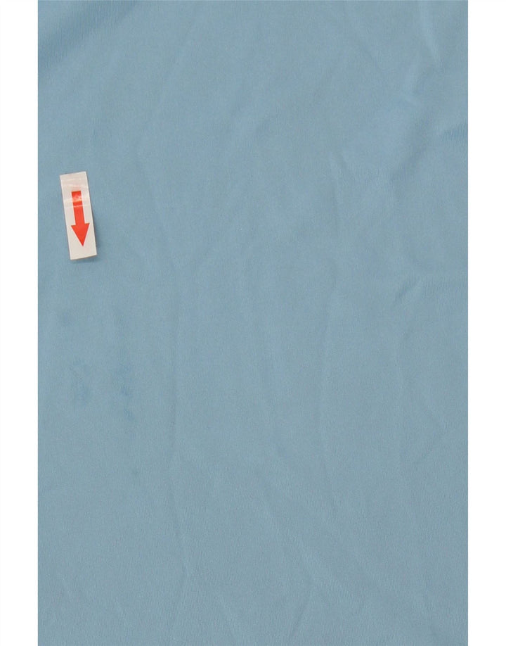 Adidas Ανδρικό T-Shirt Climalite Top Large Blue Colourblock Πολυεστέρας