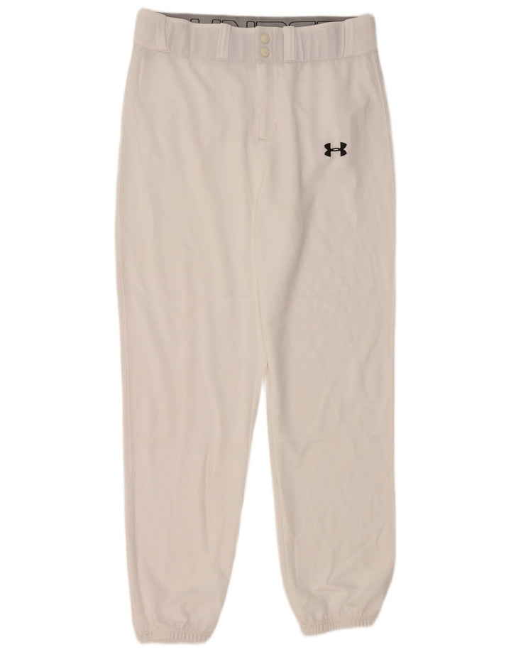 UNDER ARMOR Ανδρικό Joggers Casual Παντελόνι Μεγάλο W34 L30 Λευκό