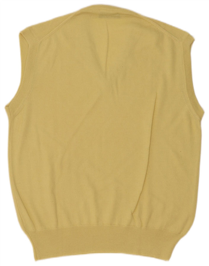 Vintage ανδρικό γιλέκο Tank Top IT 50 Medium Yellow Wool