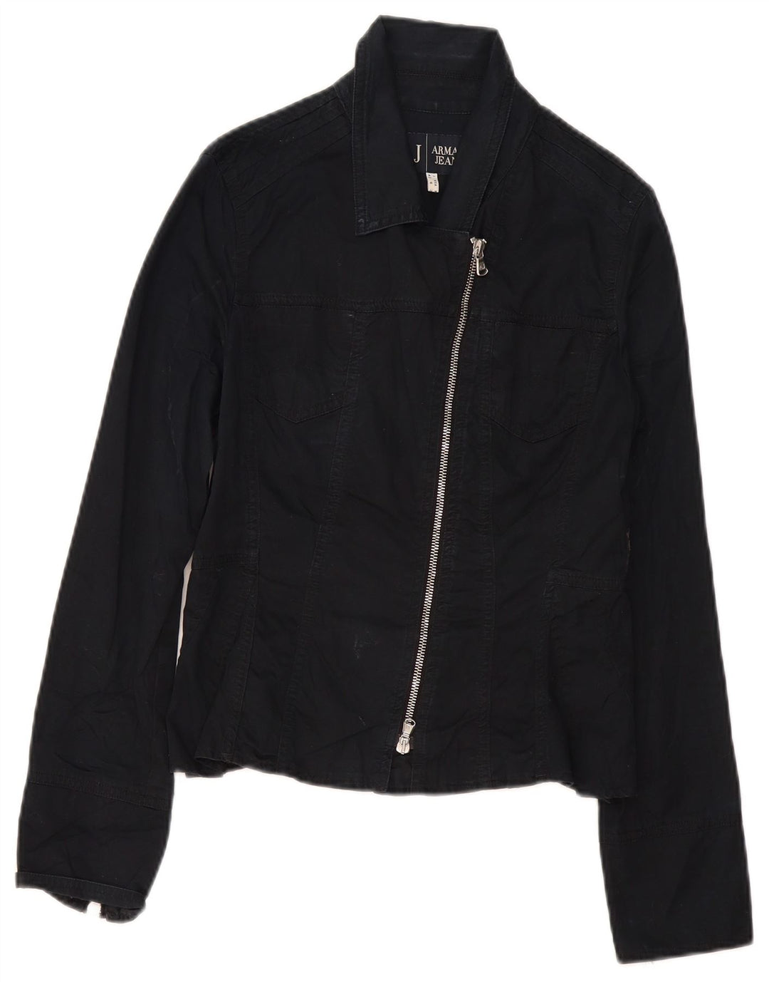 Armani Jeans Γυναικείο Bomber Jacket IT 42 Μεσαίο μαύρο βαμβακερό