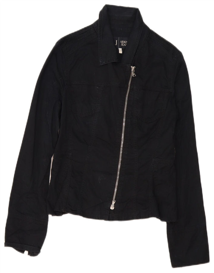 Armani Jeans Γυναικείο Bomber Jacket IT 42 Μεσαίο μαύρο βαμβακερό