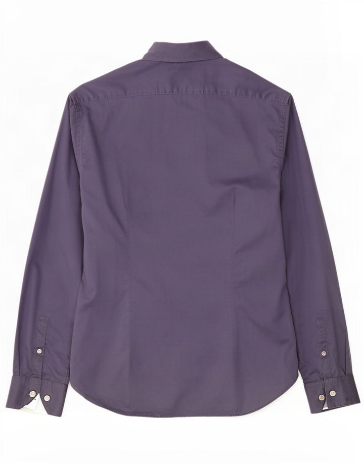 Ανδρικό πουκάμισο Dkny Νούμερο 16 Large Navy Blue από βαμβάκι