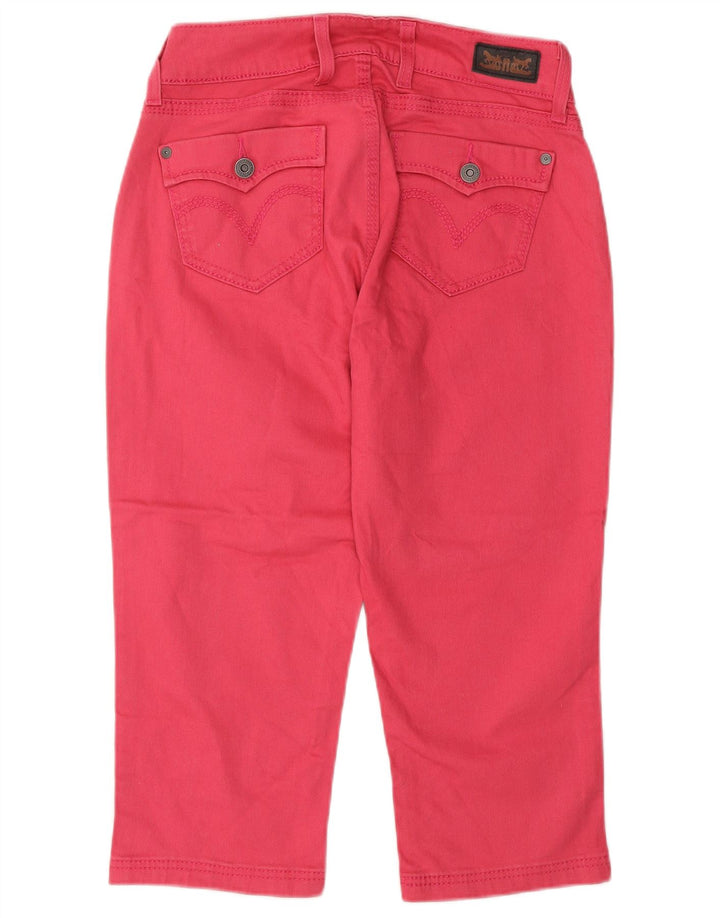 Γυναικείο Levi's Capri Jeans US 4 Small W27 L20 Ροζ Βαμβακερό