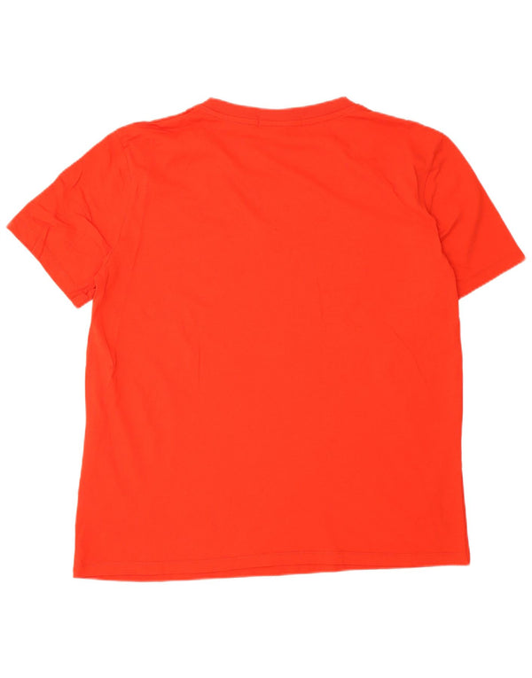 CALVIN KLEIN JEANS Ανδρικό T-Shirt Top XL Κόκκινο βαμβακερό