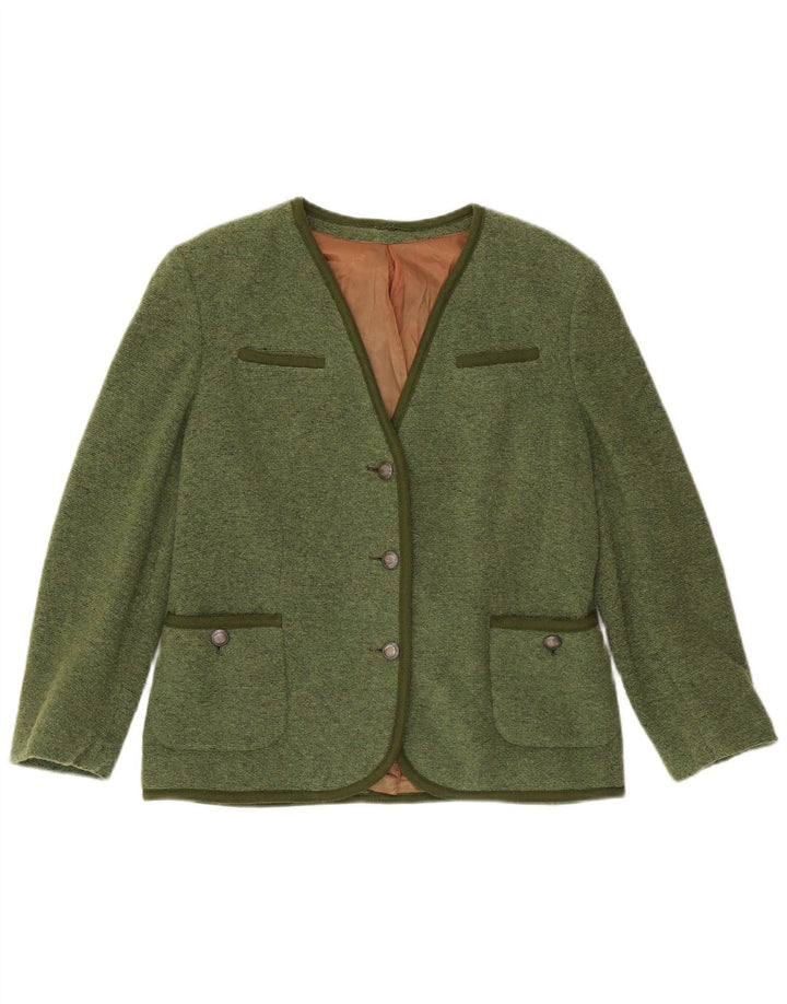 Vintage γυναικείο σακάκι blazer 3 κουμπιών UK 12 Medium Green