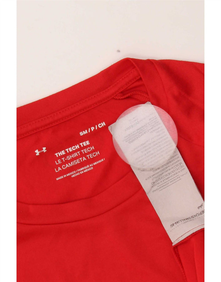 Under Armour Ανδρικό T-Shirt Top Μικρό κόκκινο πολυεστέρα