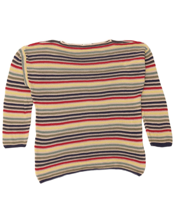 Γυναικείο πουλόβερ Benetton Boat Neck Jumper UK 10 Small πολύχρωμο