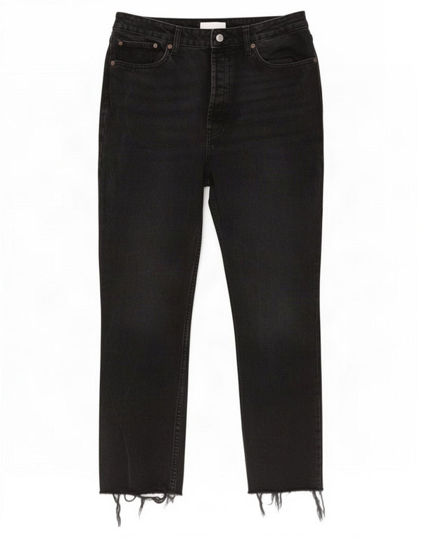 Zara Γυναικεία στραβά τζιν EU 40 Medium W30 L26 Μαύρο βαμβακερό