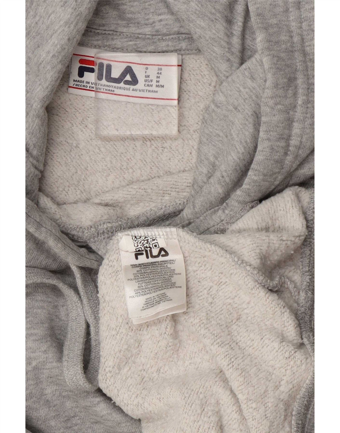 Fila Γυναικείο Hoodie Jumper UK 14 Βαμβακερό μεσαίο γκρι