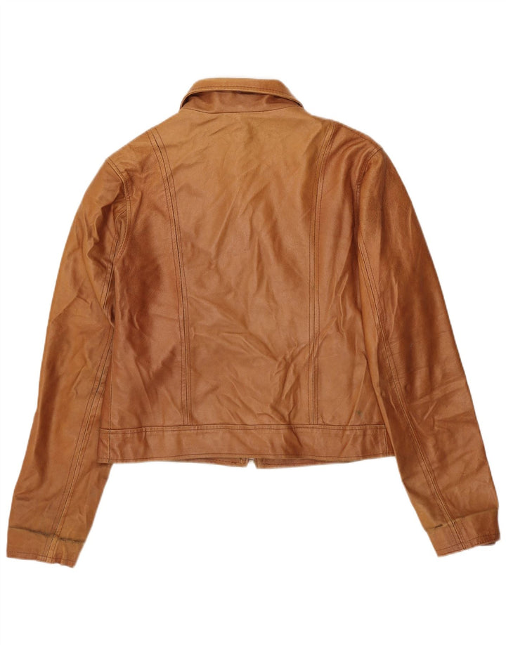 Nadine Ανδρικό Δερμάτινο Μπουφάν UK 40 Large Brown Δερμάτινο