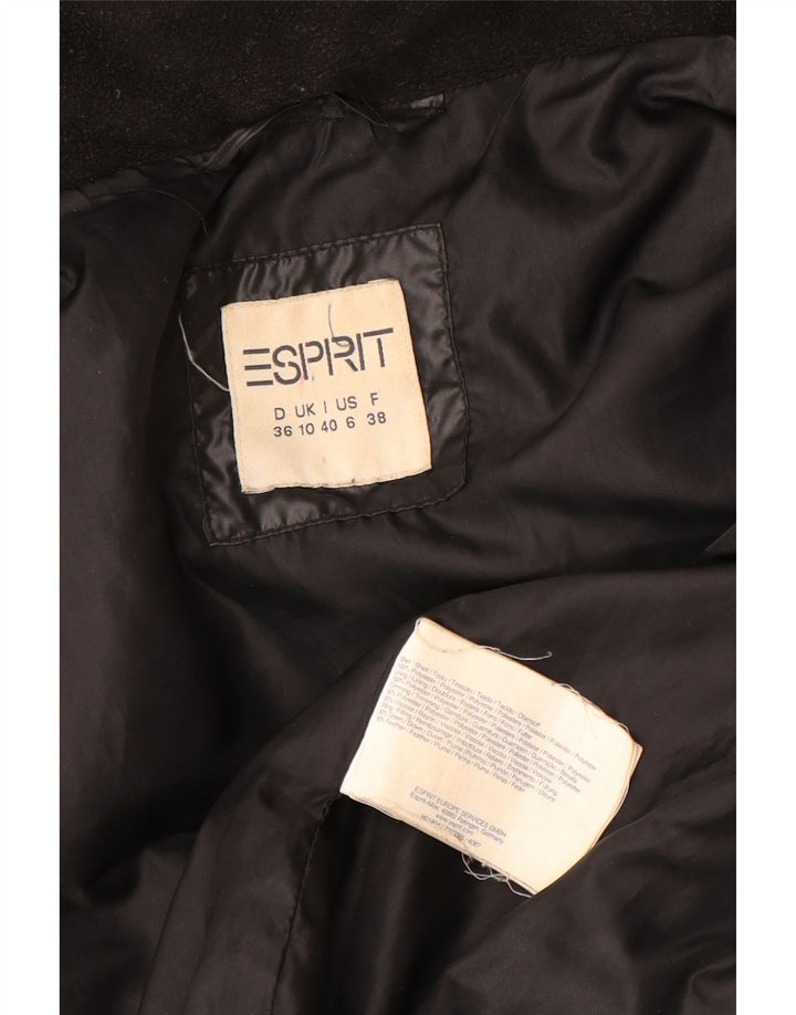 Esprit Womens Hooded Gilet Gilet UK 10 Small Black Polyester
