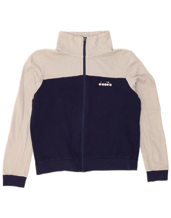 Γυναικεία αθλητική φόρμα Diadora Top Jacket UK 18 XL Navy Blue Colorblock Βαμβακερό
