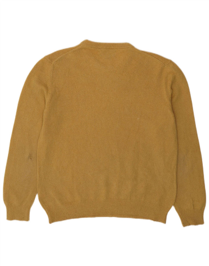 Ανδρικό πουλόβερ Marlboro Classics Crew Neck Jumper Μεγάλο κίτρινο μαλλί