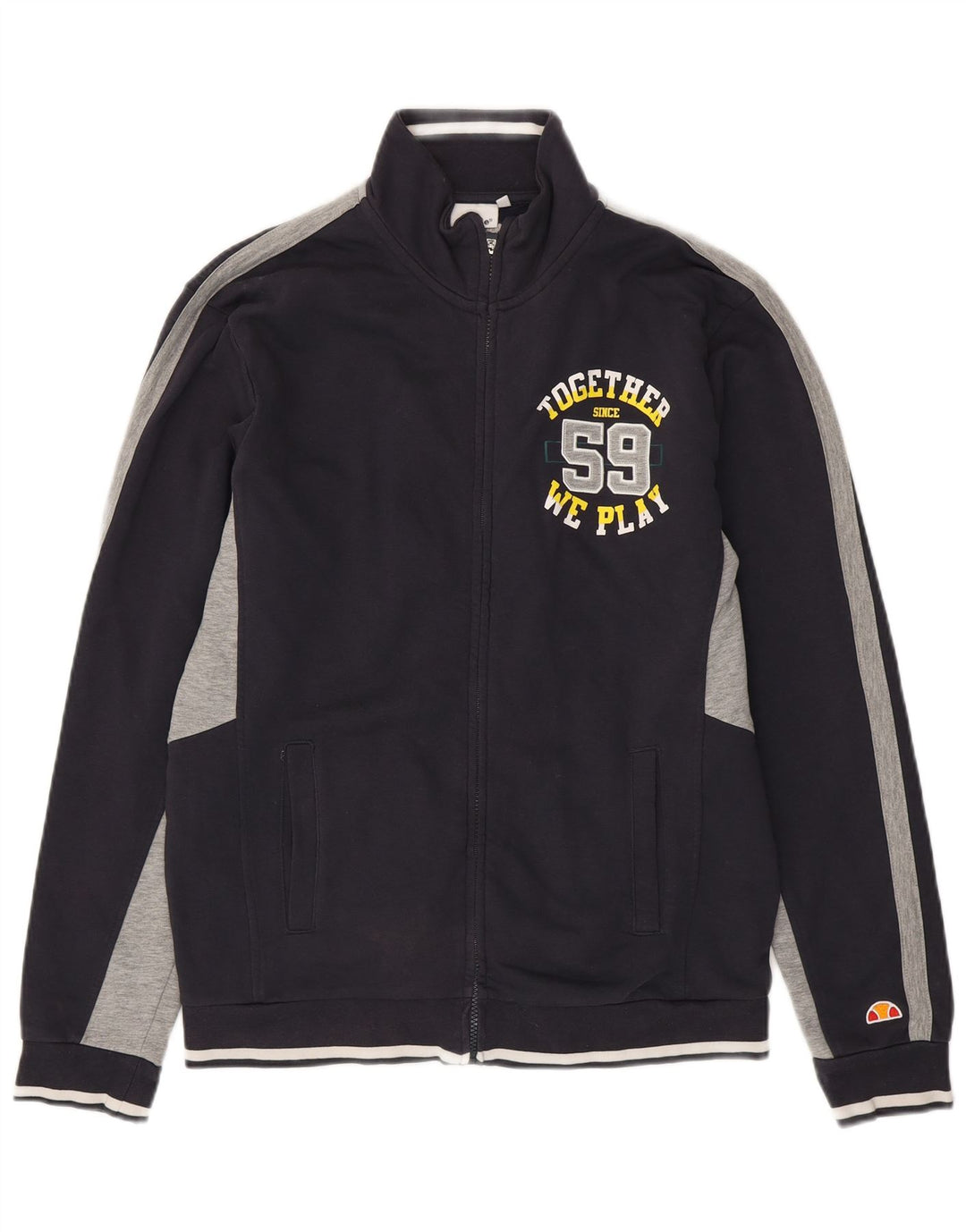 Ανδρική φόρμα γυμναστικής Ellesse Top Jacket XL Navy Blue Colourblock Βαμβακερό