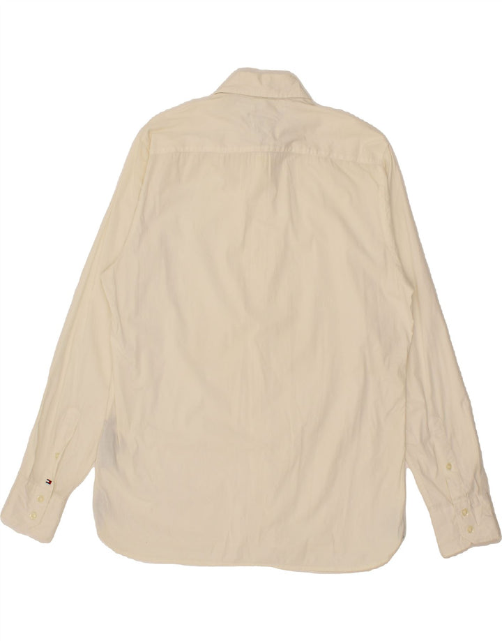 TOMMY HILFIGER Mens Shirt Medium White Cotton Vintage Tommy Hilfiger and Second-Hand Tommy Hilfiger from Messina Hembry 