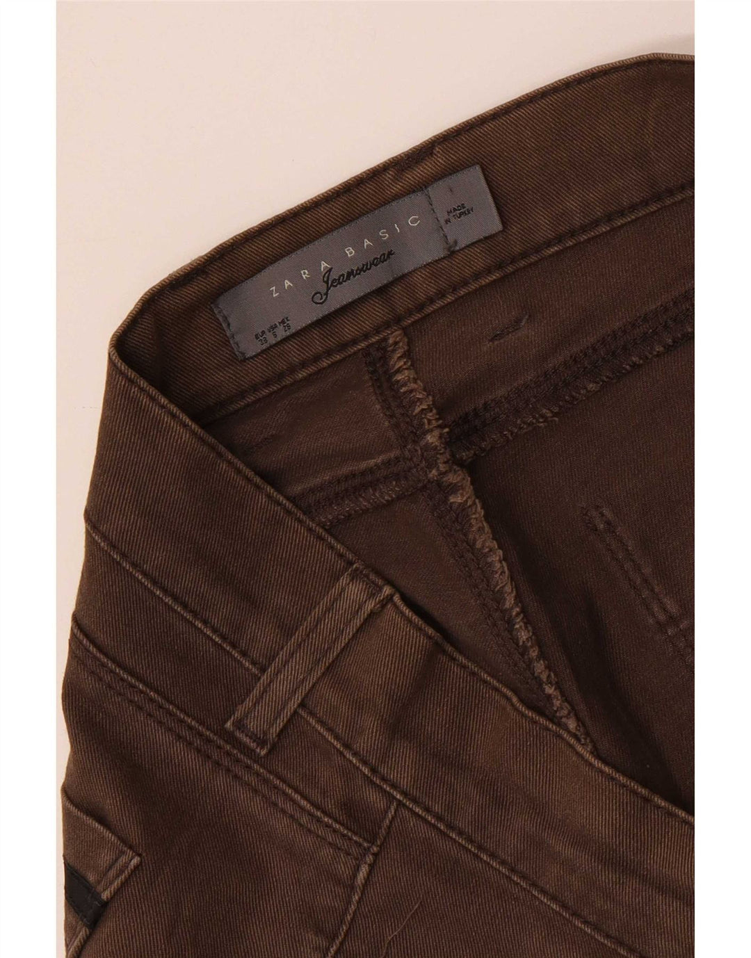 Zara Γυναικείο Slim Jeans EU 38 Small W28 L31 Καφέ