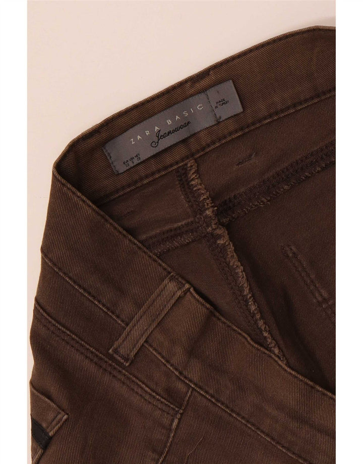Zara Γυναικείο Slim Jeans EU 38 Small W28 L31 Καφέ