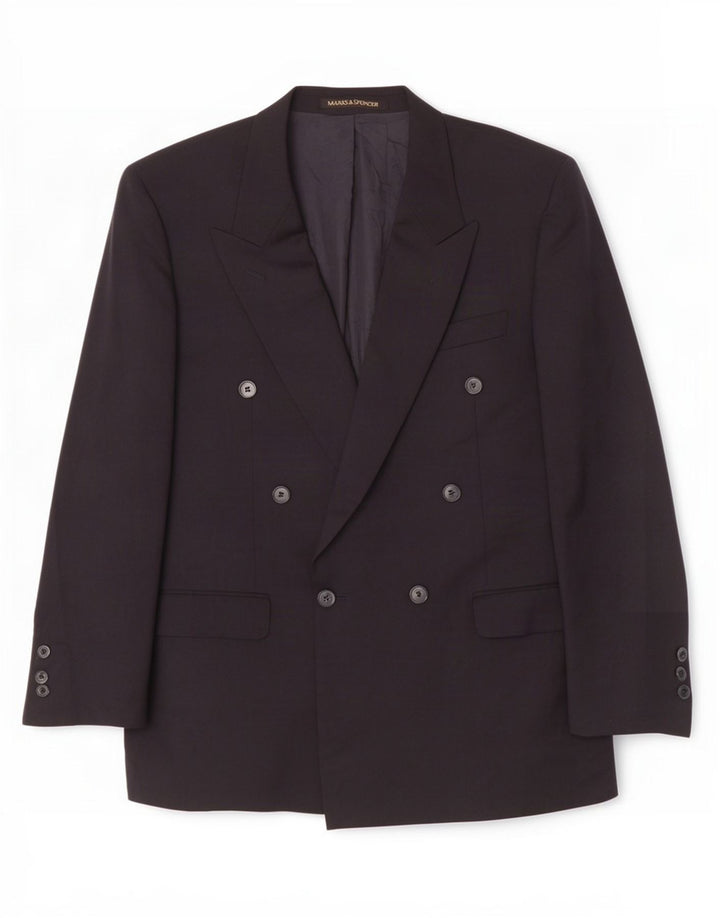 Marks & Spencer Ανδρικό σακάκι με διπλό στήθος UK 40 Medium Navy Blue