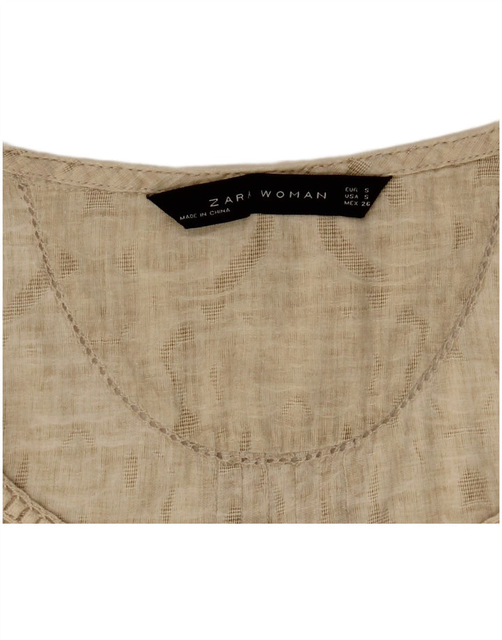 Zara Γυναικείο Υπερμεγέθη Φόρεμα Σκηνής UK 10 Small Beige