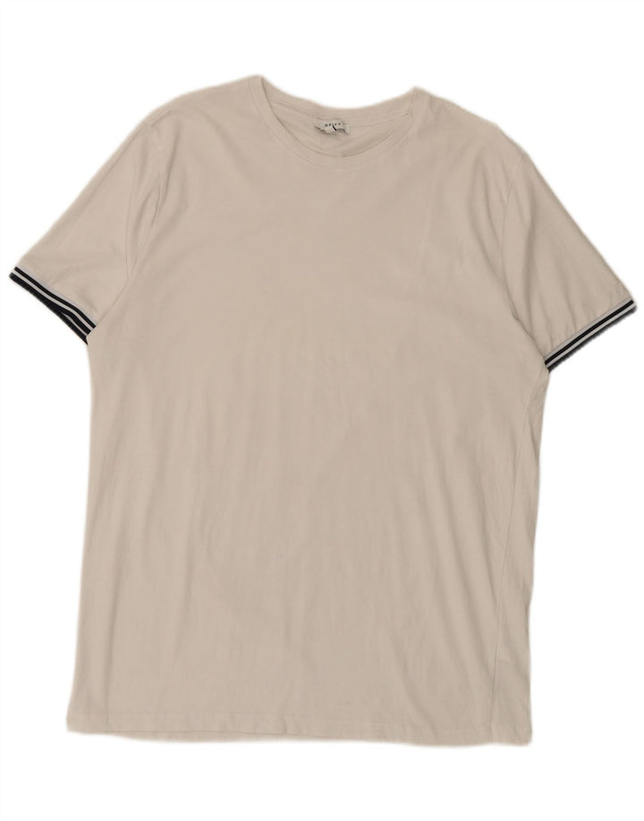Ανδρικό T-Shirt Reiss Top XL Λευκό βαμβακερό