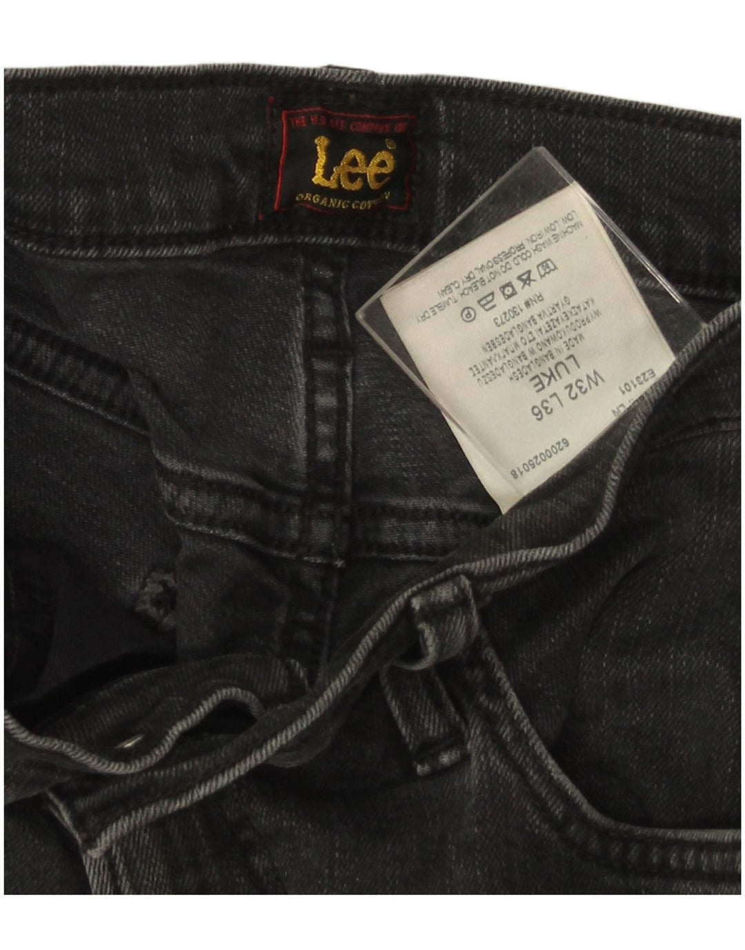 Lee Mens Luke Slim Jeans W32 L36 Γκρι βαμβακερό