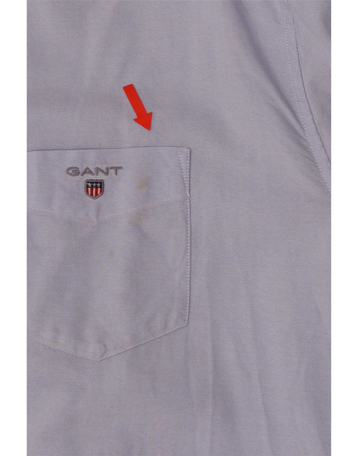 Ανδρικό πουκάμισο Gant Regular Fit Size 17 1/2 XL Μπλε βαμβακερό