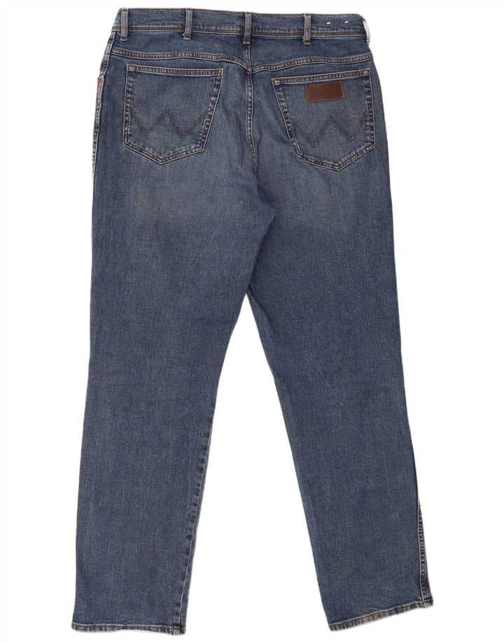 Ανδρικό τζιν Wrangler ίσιο W40 L34 Μπλε βαμβακερό
