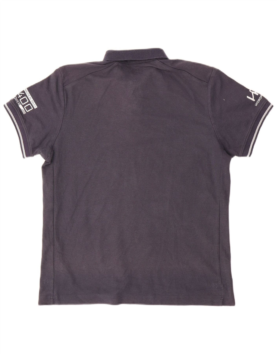Ανδρικό γραφικό πόλο μπλουζάκι Helly Hansen, Βαμβακερό μεσαίο ναυτικό