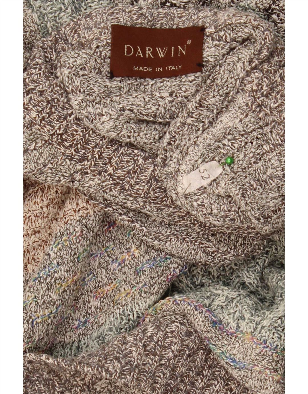 Ανδρικό πουλόβερ Darwin Crew Neck Jumper Μέγεθος 52 Μεγάλο πολύχρωμο ριγέ