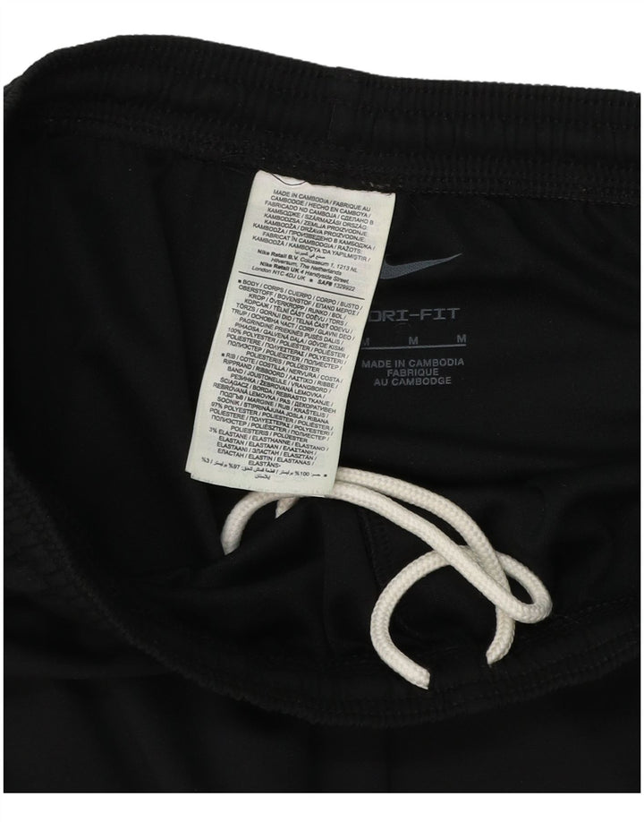 Γυναικεία φόρμα NIKE Dri Fit Παντελόνι UK 12 Μεσαίου Μαύρου Πολυεστέρα