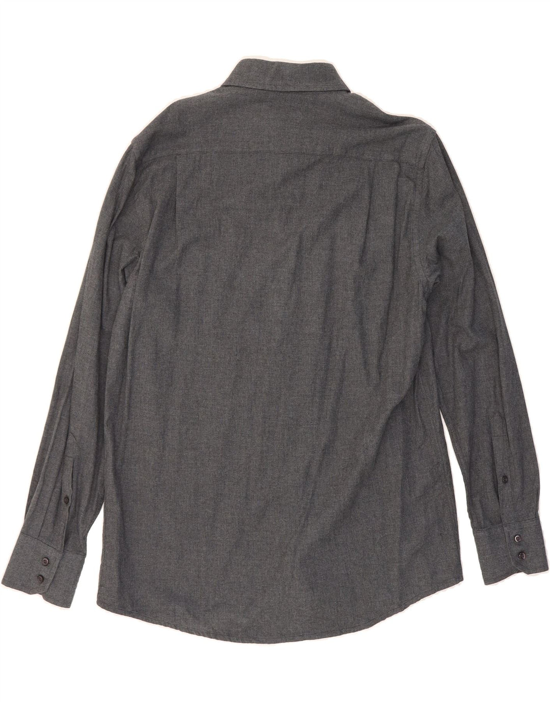 SEA BARRIER Mens Flannel Shirt Large Grey Cotton Vintage Sea Barrier and Second-Hand Sea Barrier from Messina Hembry 