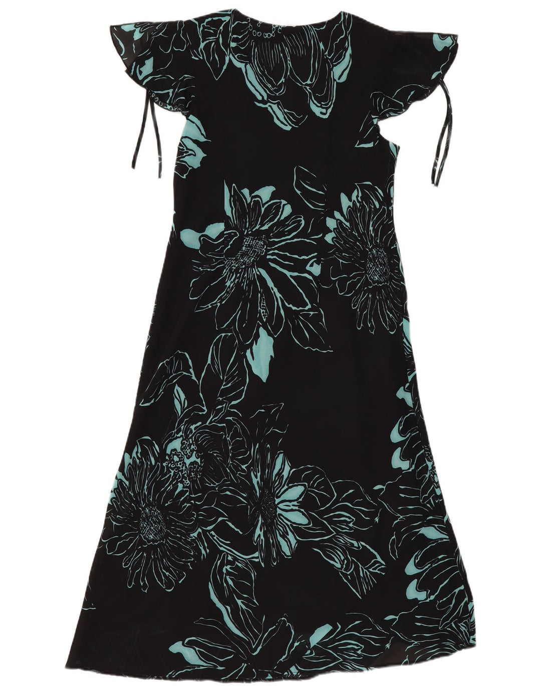 Agenda Γυναικείο Maxi Φόρεμα UK 14 Medium Black Floral Polyester