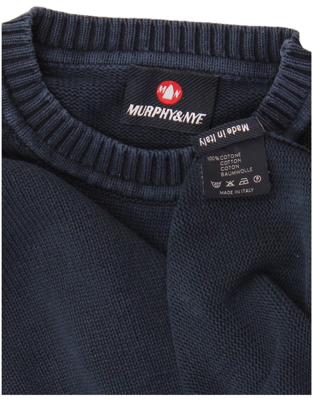 Ανδρικό πουλόβερ MURPHY & NYE Sailmakers Crew Neck Jumper Medium Navy Blue
