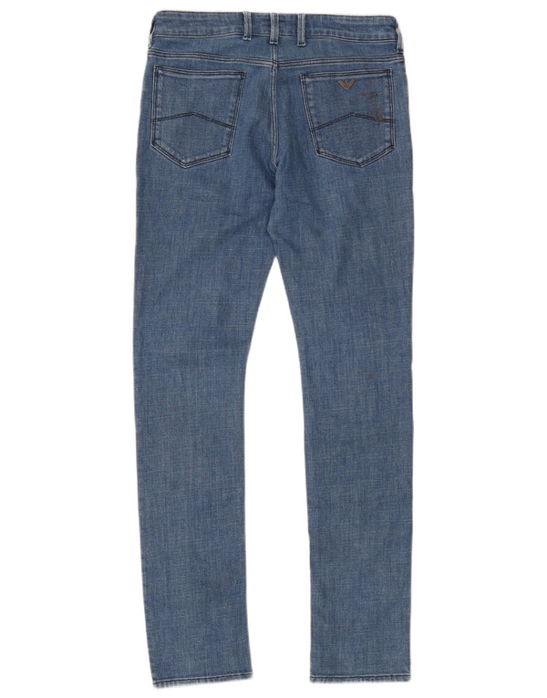 Emporio Armani Boys Slim Jeans 15-16 ετών W32 L33 Μπλε βαμβακερό