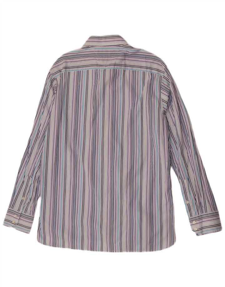 Ανδρικό πουκάμισο Tommy Hilfiger Large Blue ριγέ βαμβακερό