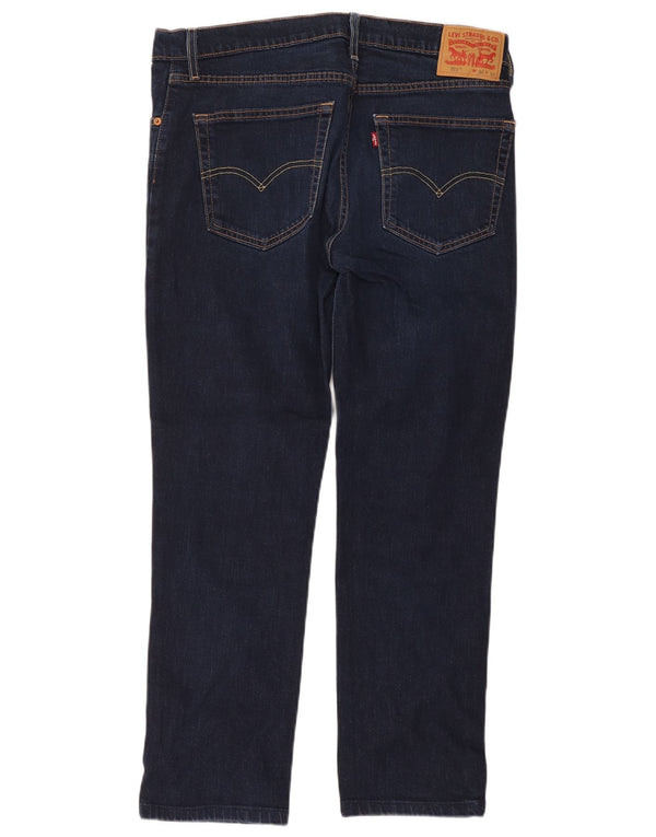Levi's Mens 511 Slim Jeans W36 L32 Navy Blue Cotton
