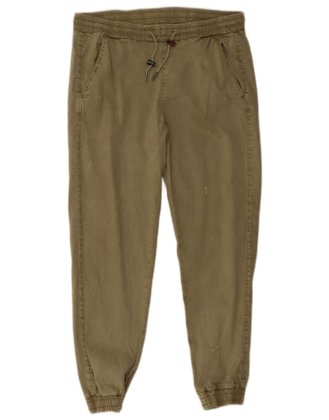 Zara Γυναικείο Παντελόνι Joggers Small W26 L26 Khaki Lyocell