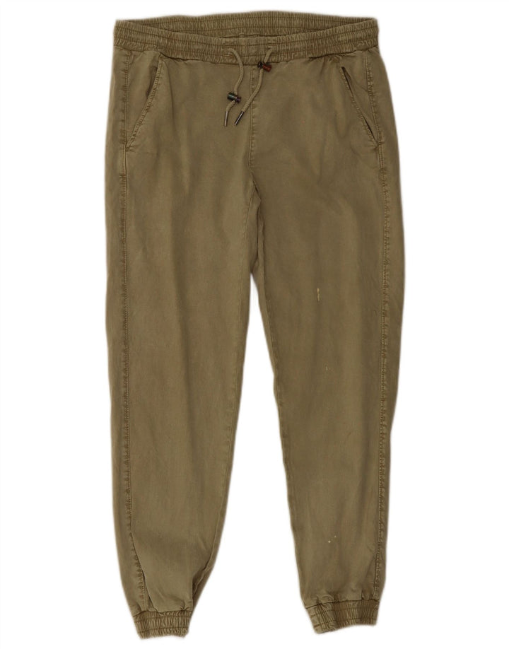 Zara Γυναικείο Παντελόνι Joggers Small W26 L26 Khaki Lyocell