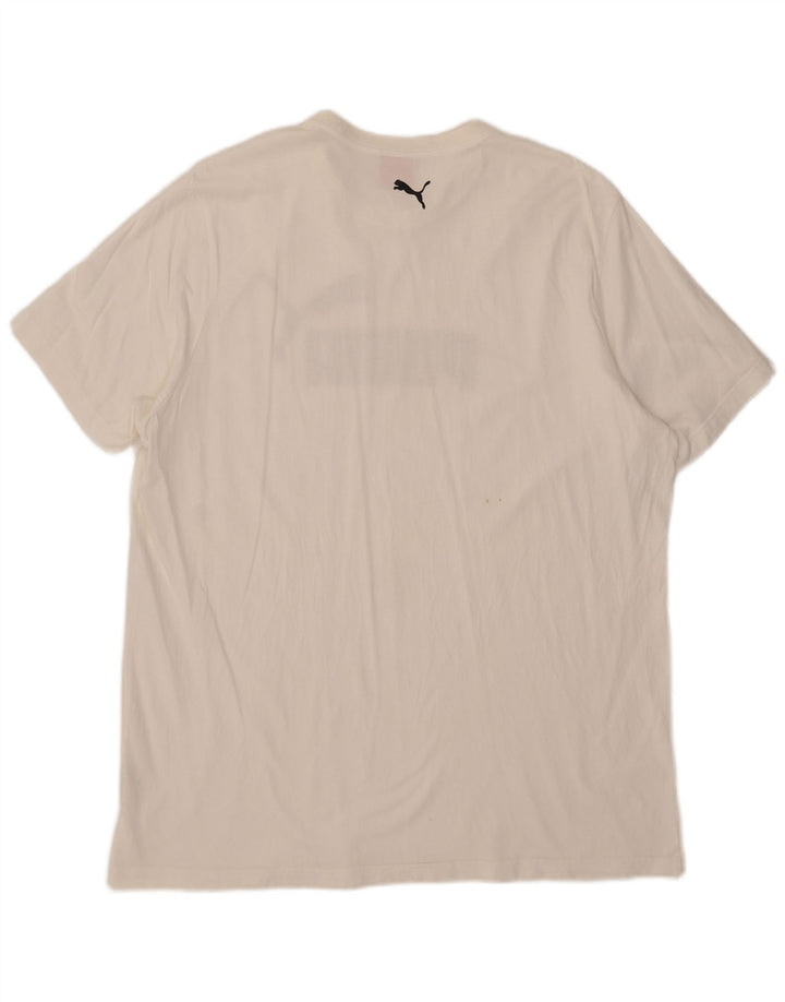 Ανδρικό γραφικό μπλουζάκι Puma Top 2XL Λευκό