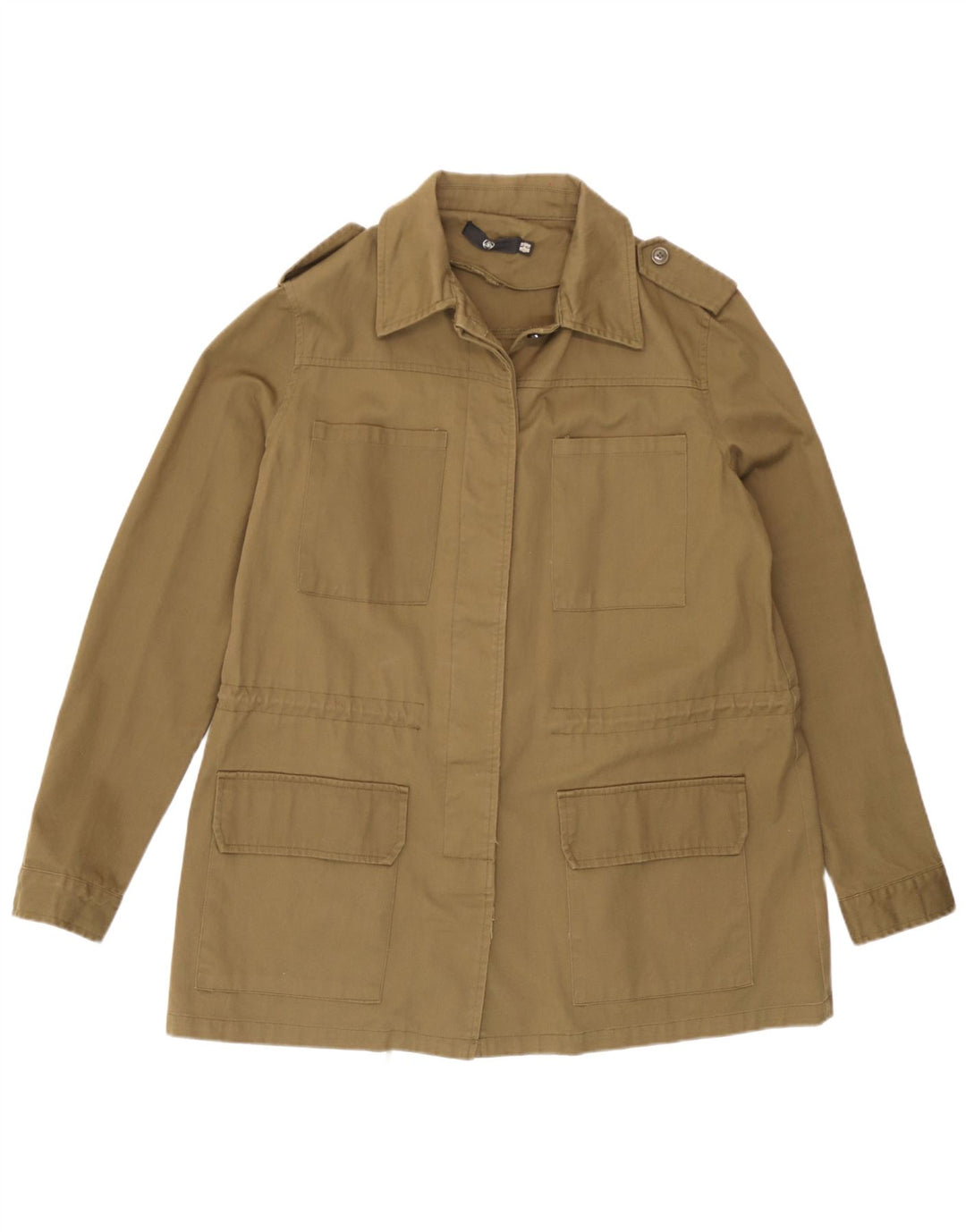 Missguided Γυναικείο Military Jacket UK 14 Large Khaki Cotton